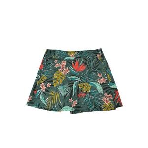 Ripskirt Hawaii Wrap Mini Skirt Length 1 Size Medium‎ Green Tropical Print
